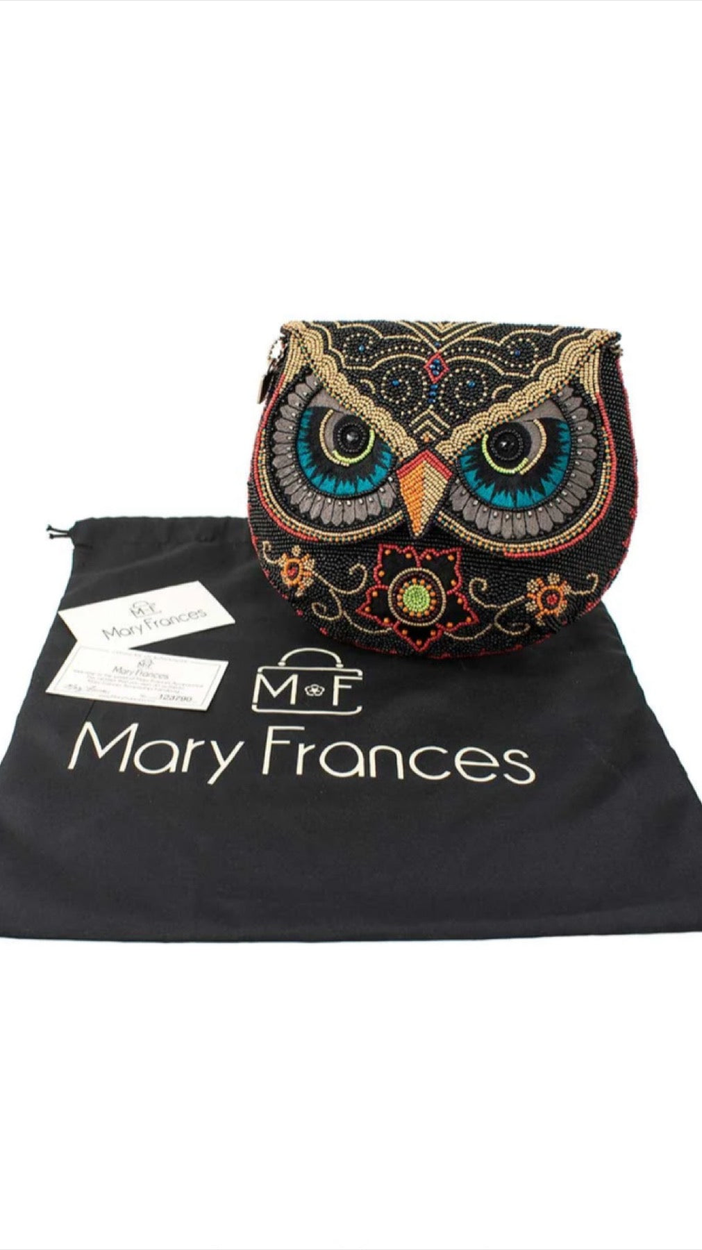 Mary Frances Beaded Night Owl Crossbody Handbag Mary Frances Owl Purse