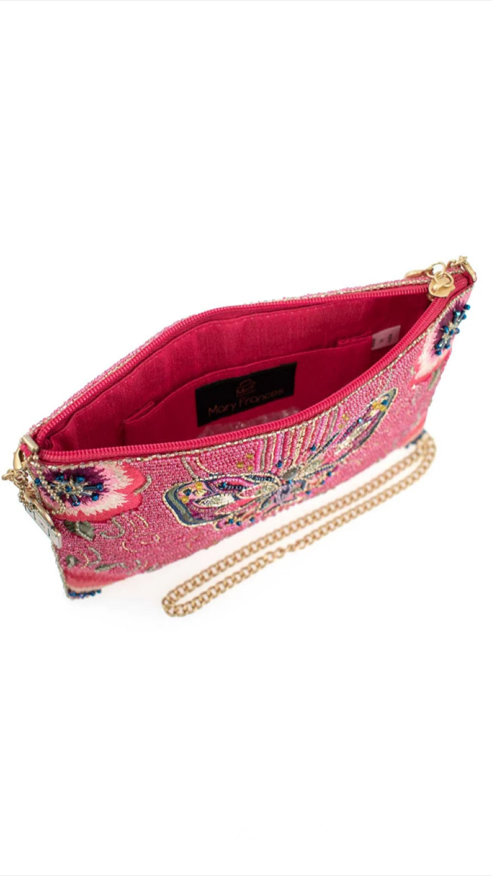 Mary Frances Beaded Social Butterfly Mini Crossbody Handbag Mary Frances Butterfly Purse