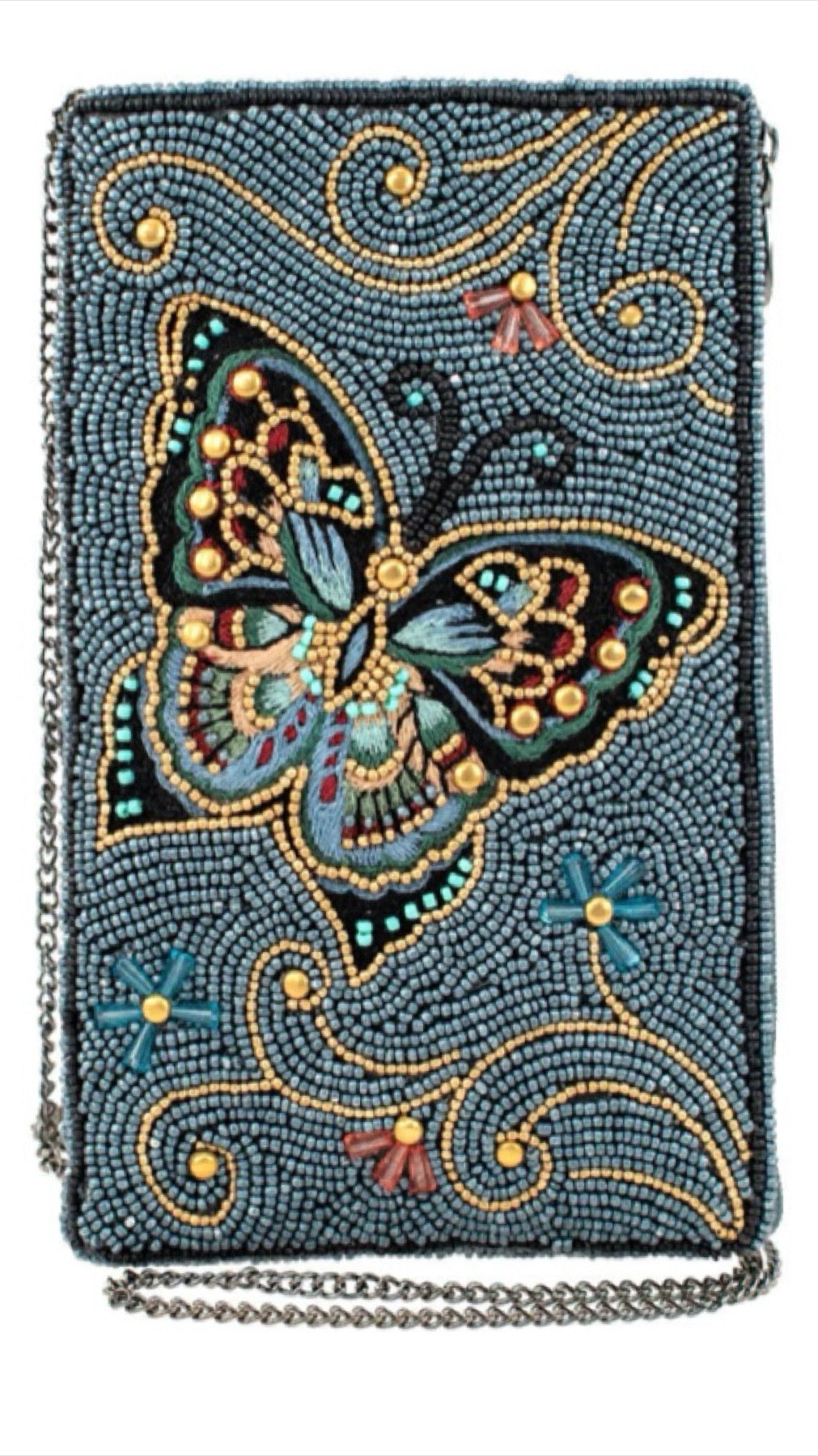 Mary Frances Beaded Mariposa Crossbody Phone Bag Mary Frances Butterfly Phone Purse