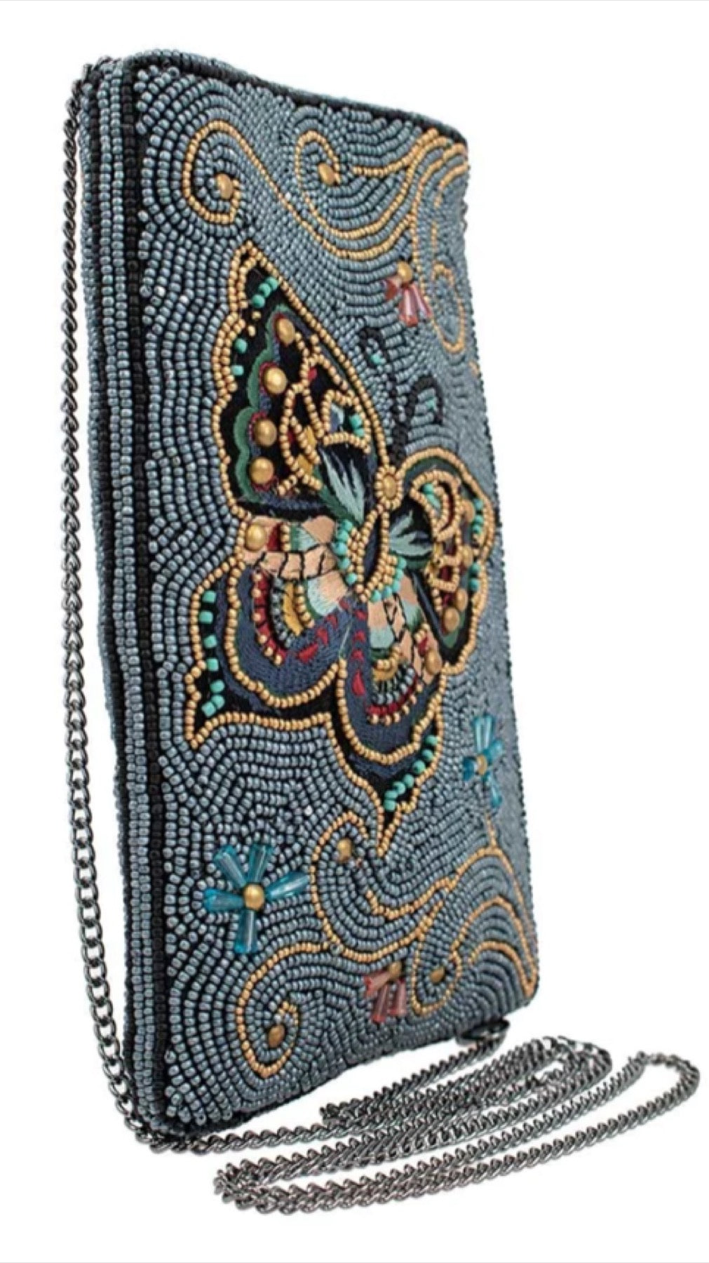 Mary Frances Beaded Mariposa Crossbody Phone Bag Mary Frances Butterfly Phone Purse