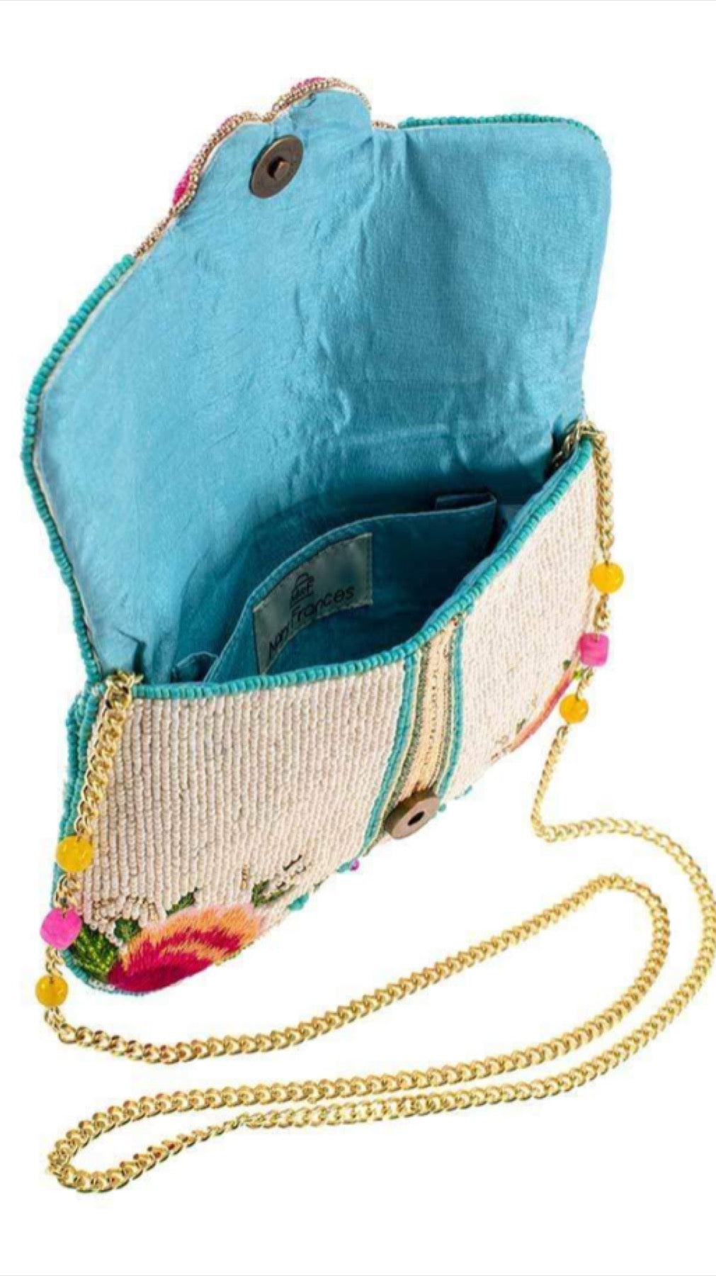 Mary Frances Beaded Ivory Dream Chaser Butterfly Crossbody Clutch Mary Frances Butterfly Purse