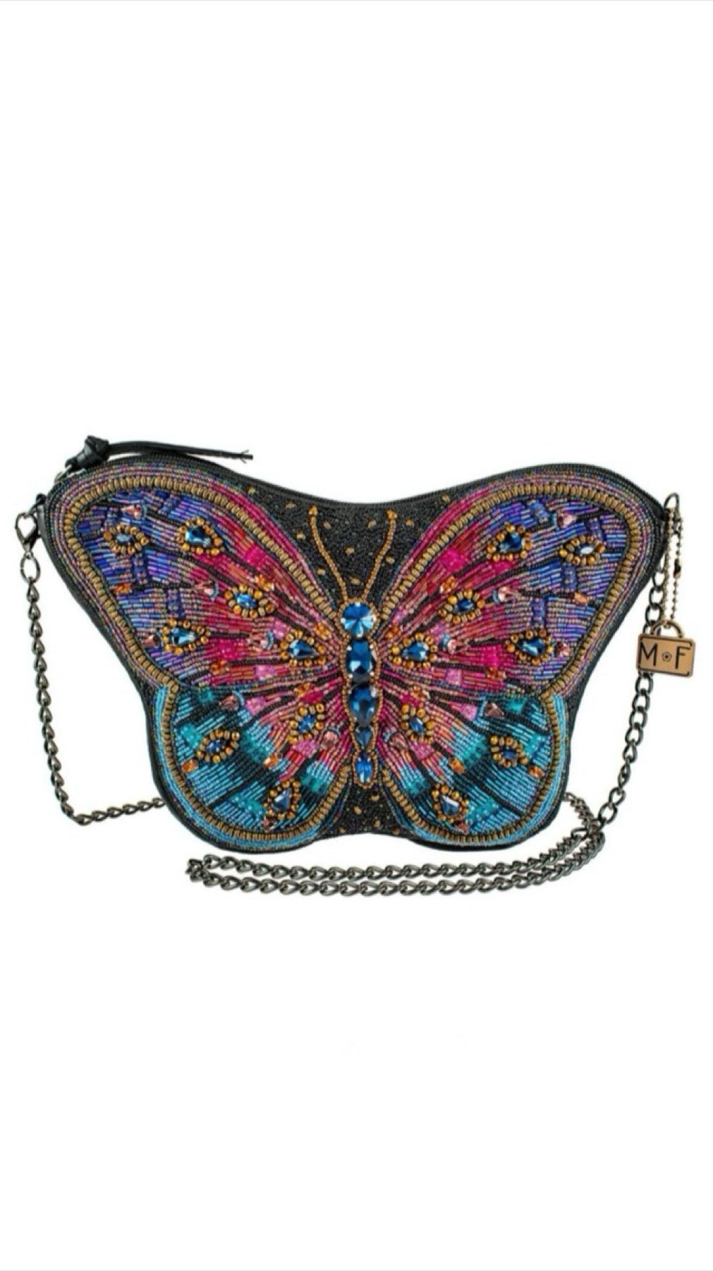 Mary Frances Beaded Jewels Butterfly Crossbody Handbag Mary Frances Butterfly Purse