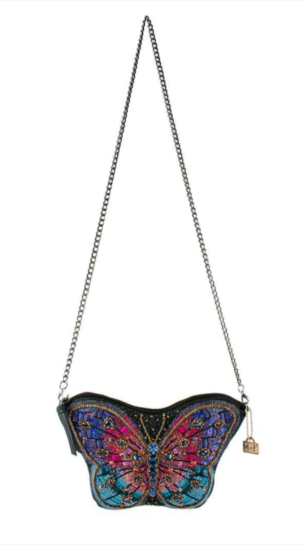 Mary Frances Beaded Jewels Butterfly Crossbody Handbag Mary Frances Butterfly Purse