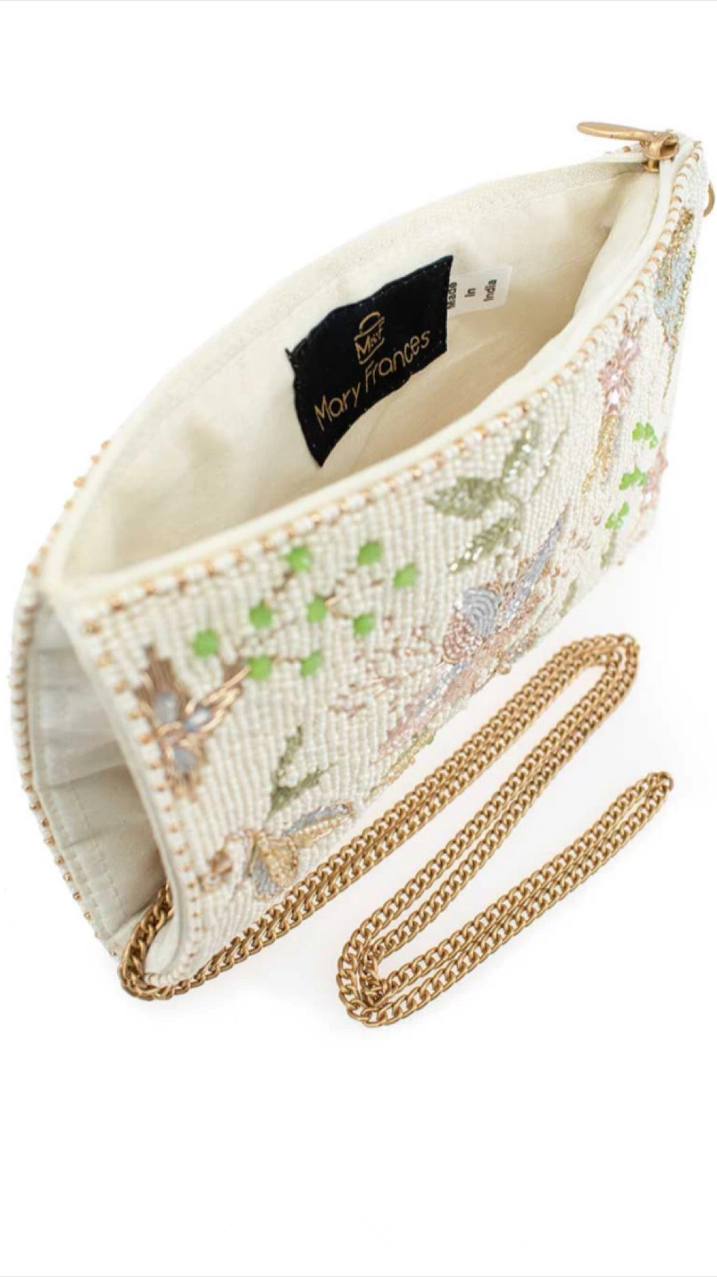Mary Frances Beaded Heaven Sent Butterflies Crossbody Phone Bag Mary Frances Butterfly Phone Purse