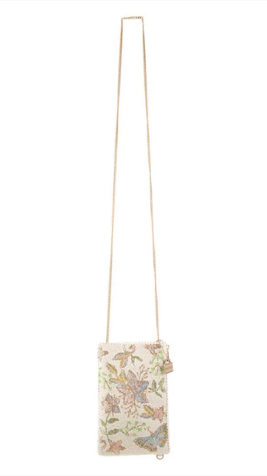 Mary Frances Beaded Heaven Sent Butterflies Crossbody Phone Bag Mary Frances Butterfly Phone Purse