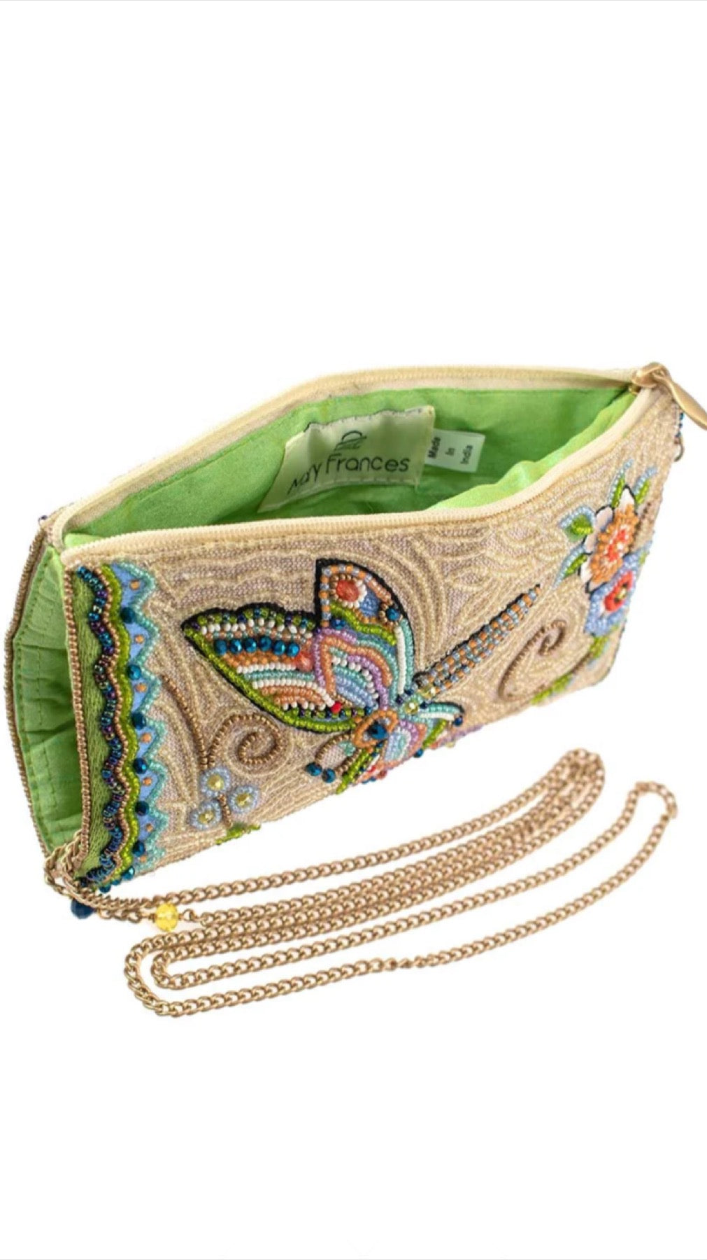 Mary Frances Beaded Dragonfly Soaring Spirit Crossbody Phone Bag Mary Frances Dragonfly Purse