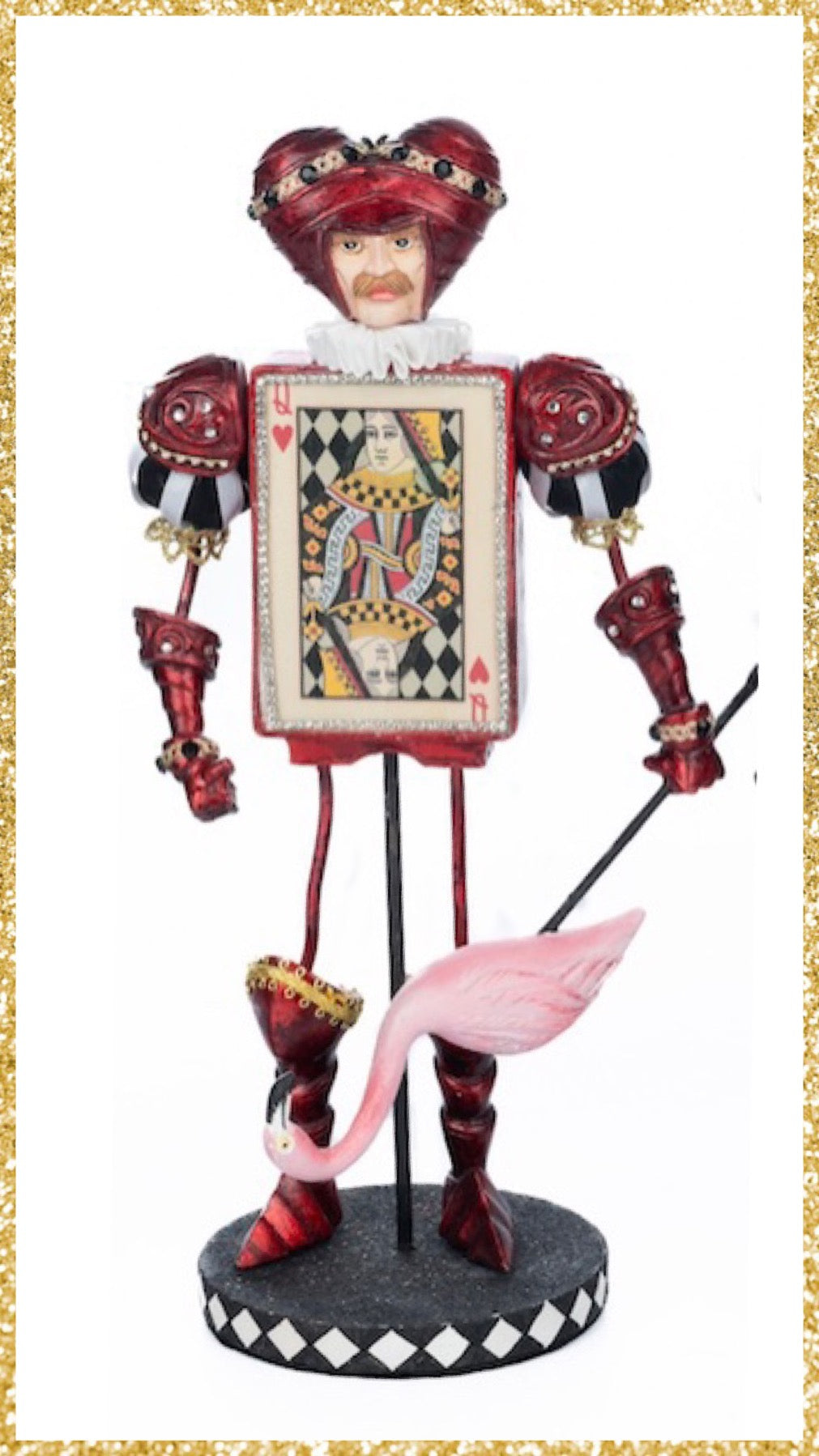 Katherine's Collection Card Guard Soldiers Set of 4 Katherine's Collection Hearts and Wonderland