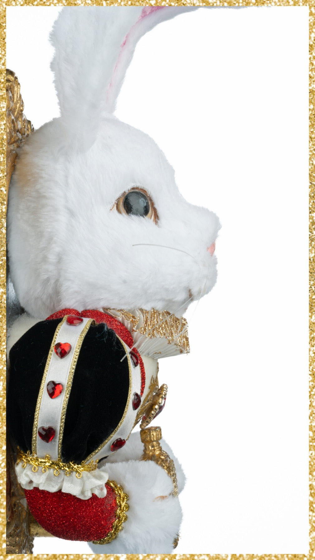 Katherine's Collection Rabbit Door Knocker red Katherine's Collection Hearts and Wonderland
