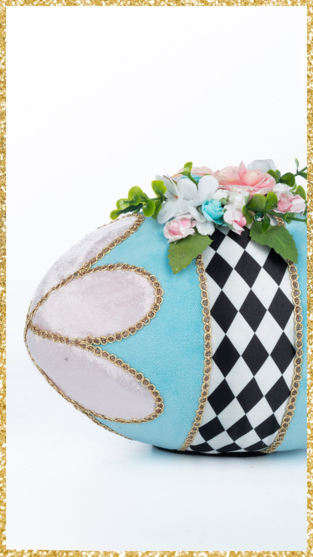 Katherine's Collection Fabric Eggs Katherine's Collection Hearts and Wonderland