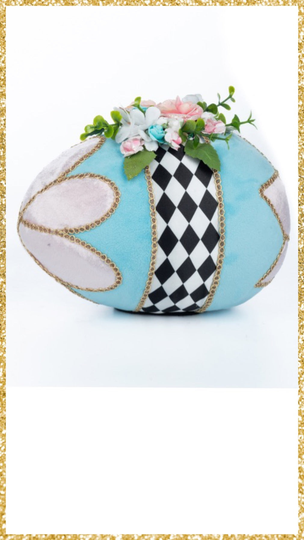 Katherine's Collection Fabric Eggs Katherine's Collection Hearts and Wonderland
