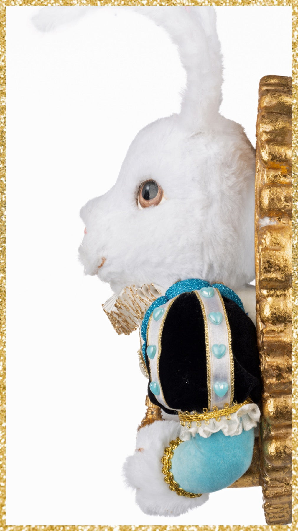 Katherine's Collection Rabbit Door Knocker blue Katherine's Collection Hearts and Wonderland