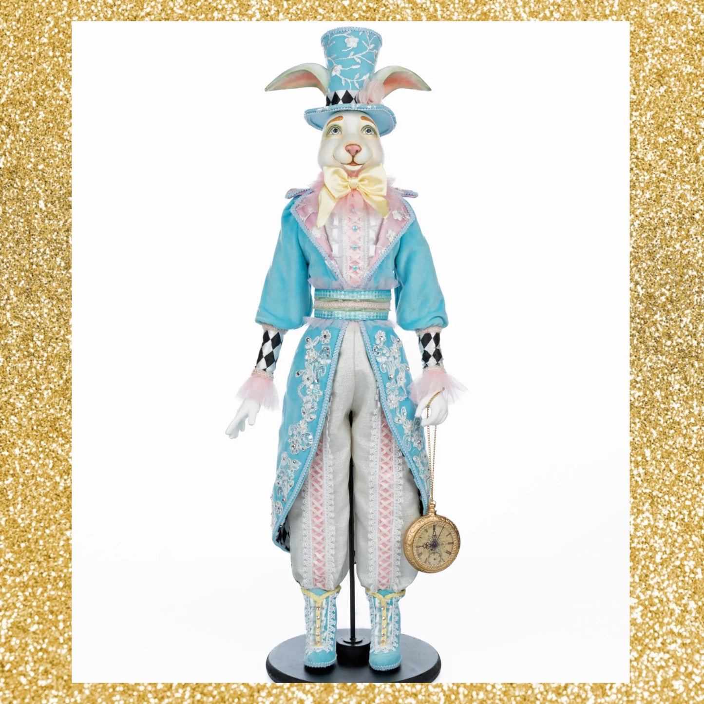 Katherine's Collection White Rabbit Doll 32" Katherine's Collection Hearts and Wonderland