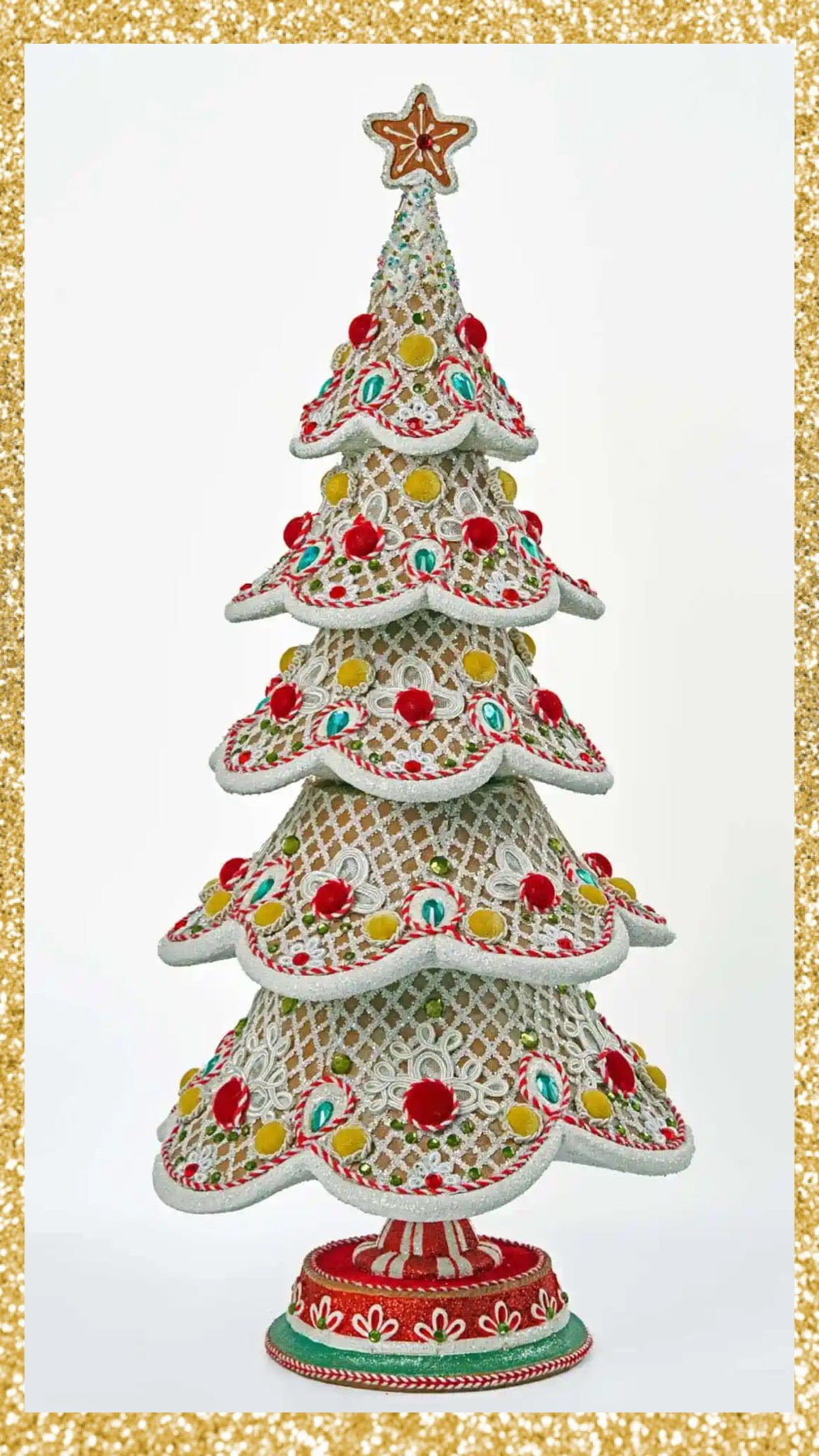 Katherine's Collection Gingerbread Tree Tabletop Katherine's Collection Christmas