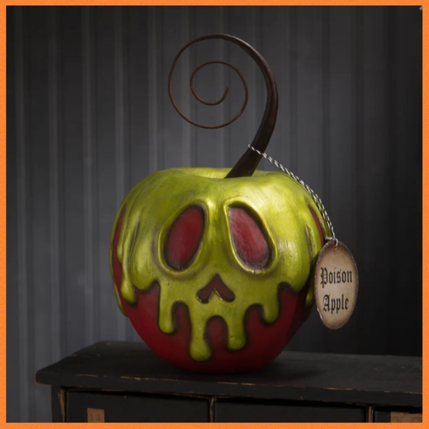 Bethany Lowe Poison Apple Large    Bethany Lowe Halloween Apple Decoration