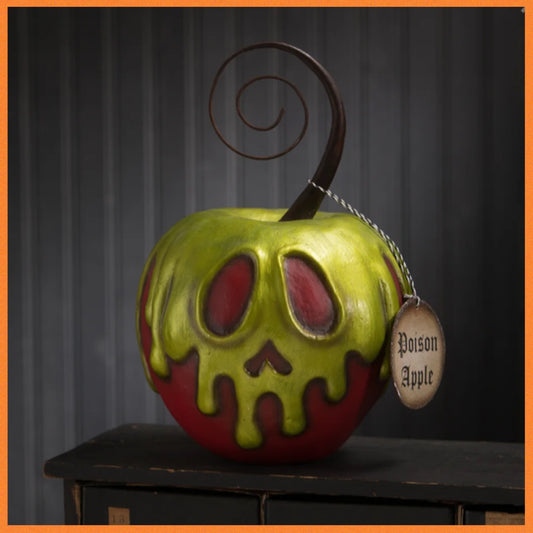Bethany Lowe Poison Apple Large    Bethany Lowe Halloween Apple Decoration