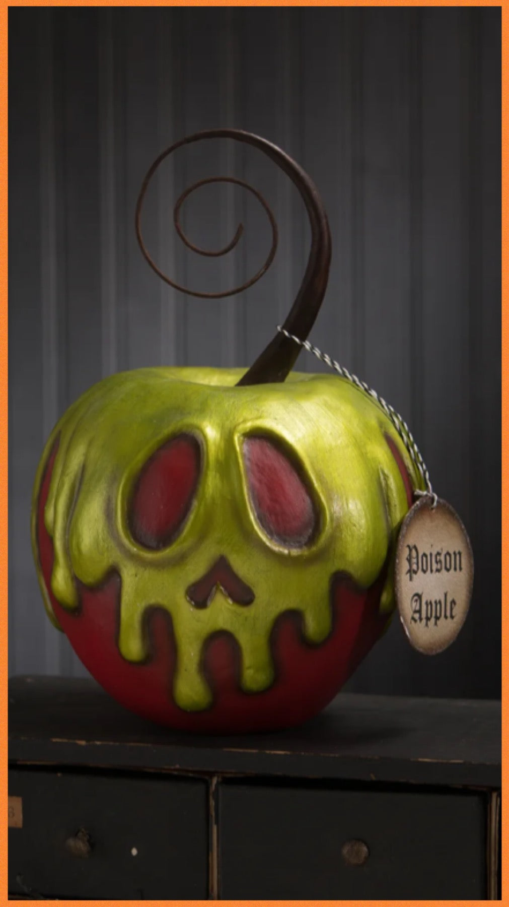 Bethany Lowe Poison Apple Large Bethany Lowe Halloween Apple Decoration
