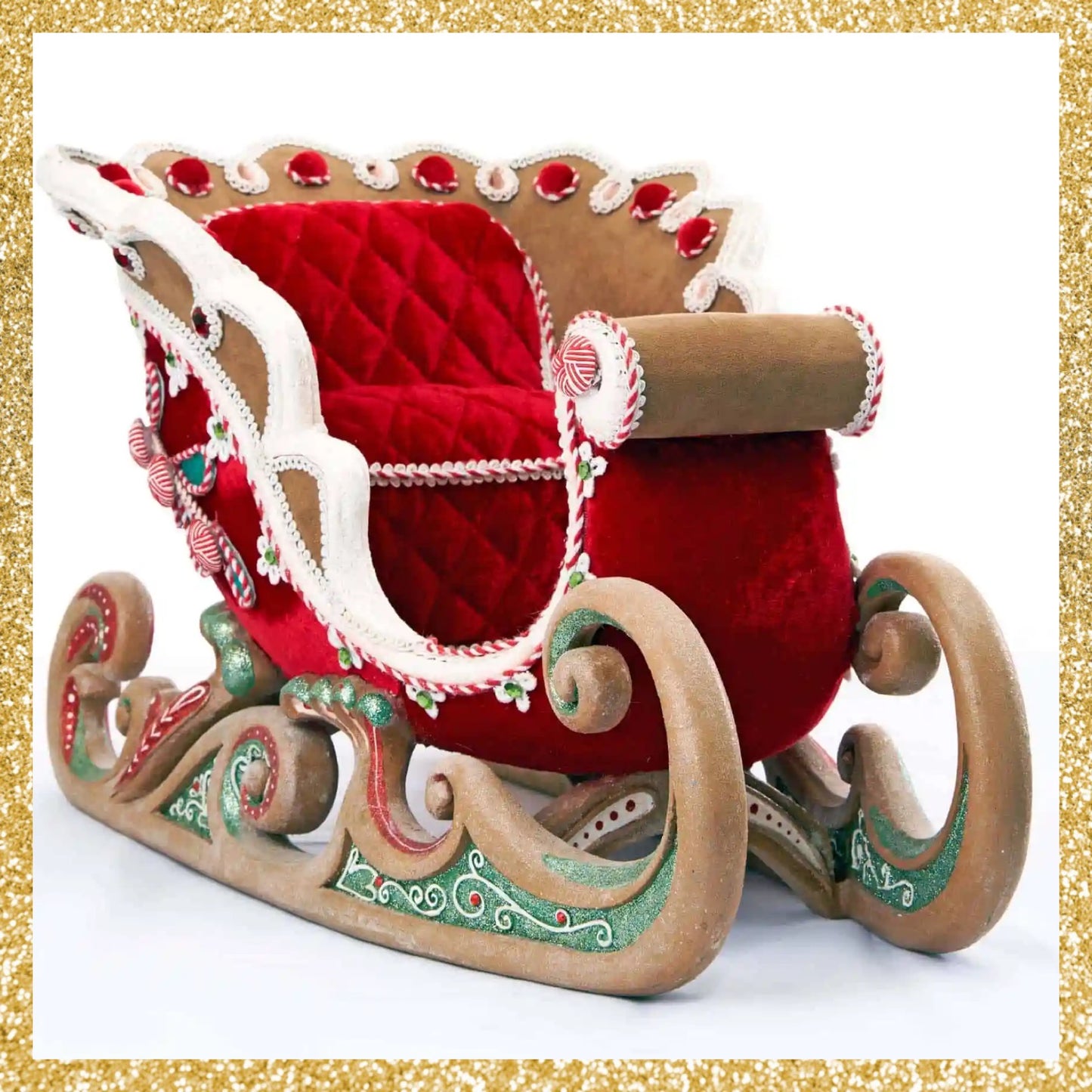 Katherine's Collection Sleigh Gingerbread Katherine's Collection Christmas Decor