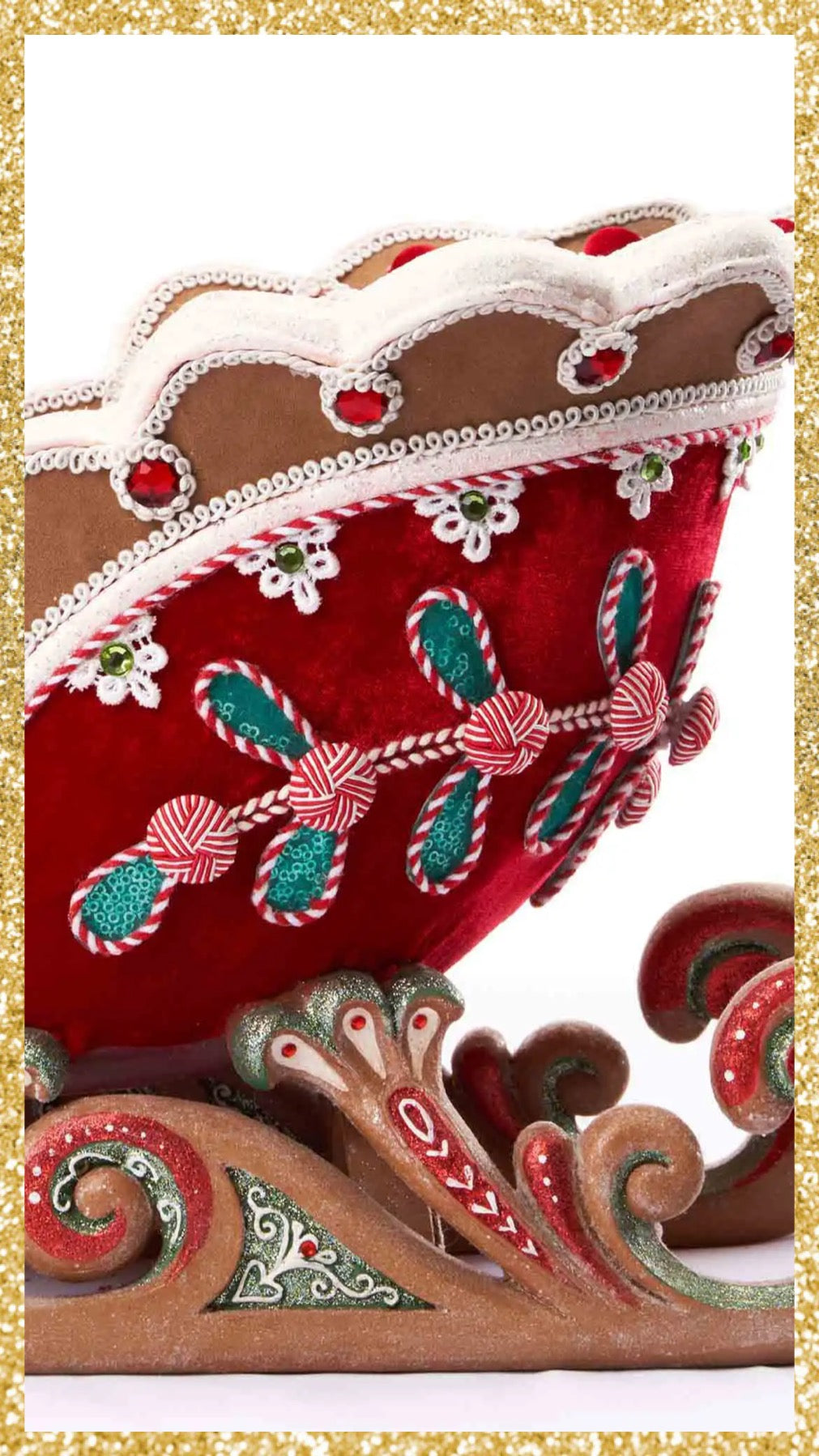 Katherine's Collection Sleigh Gingerbread Katherine's Collection Christmas Decor