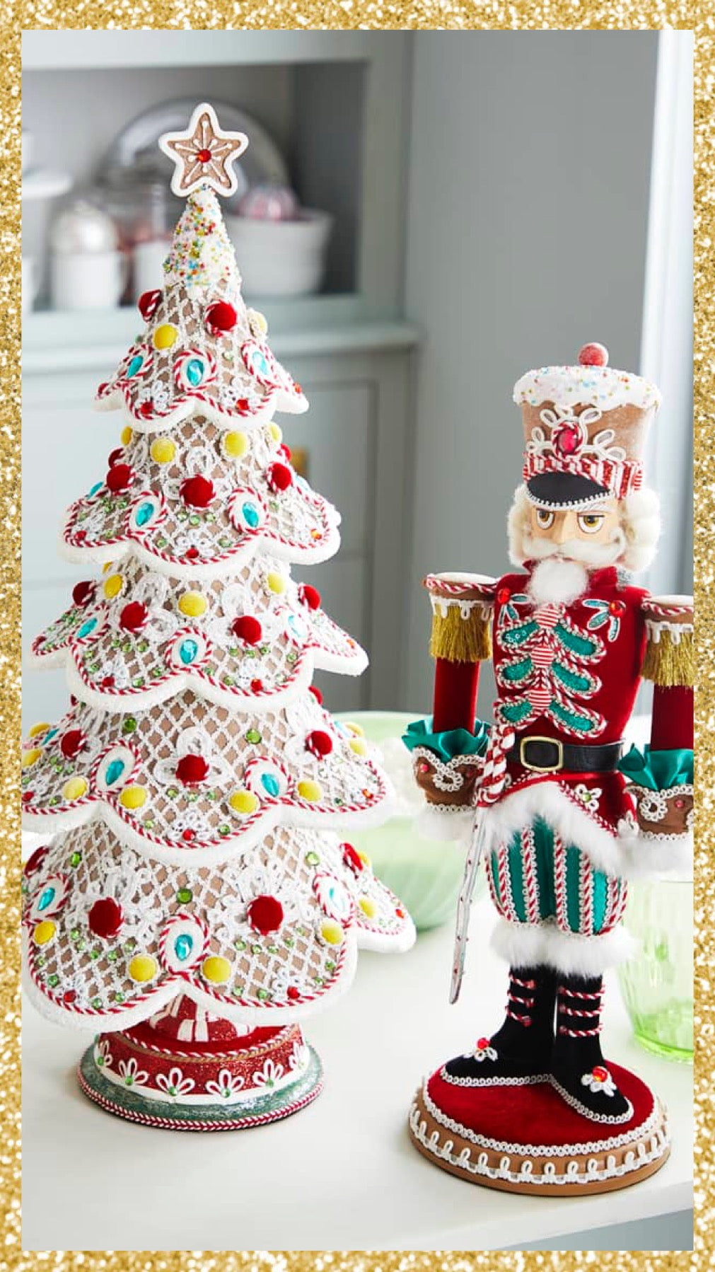 Katherine's Collection Gingerbread Tree Tabletop Katherine's Collection Christmas