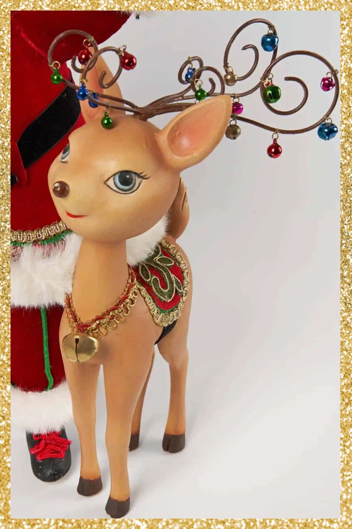 Katherine's Collection Santa And Reindeer Tabletop Katherine's Collection Christmas Decor