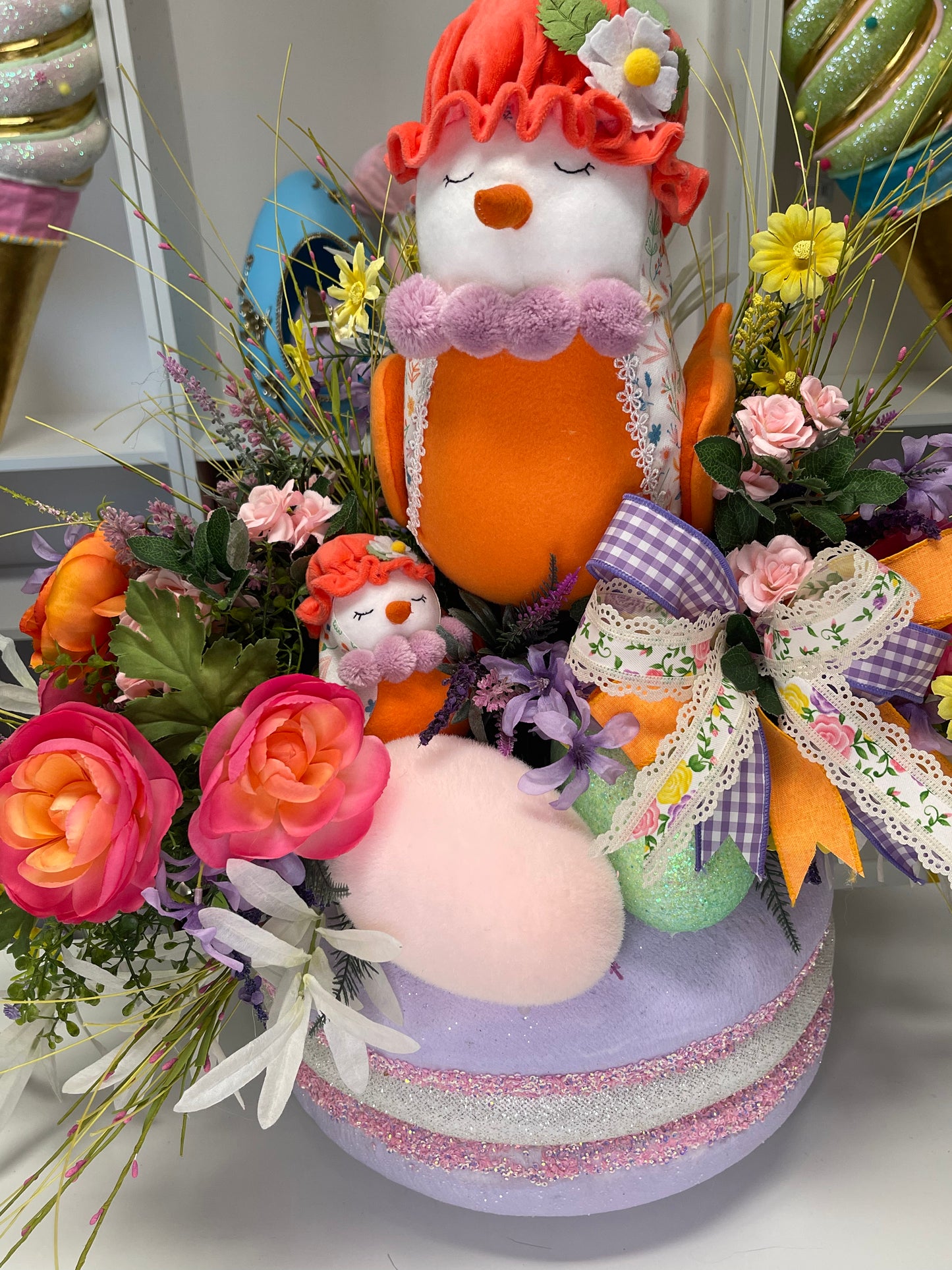 Large Easter Centerpiece • Easter Tabletop Decor