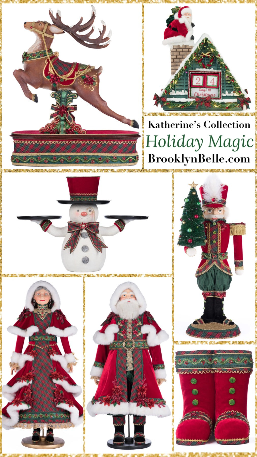 Katherine's Collection Holiday Magic Sweet Dreams Santa Doll Life Size Katherine's Collection Christmas