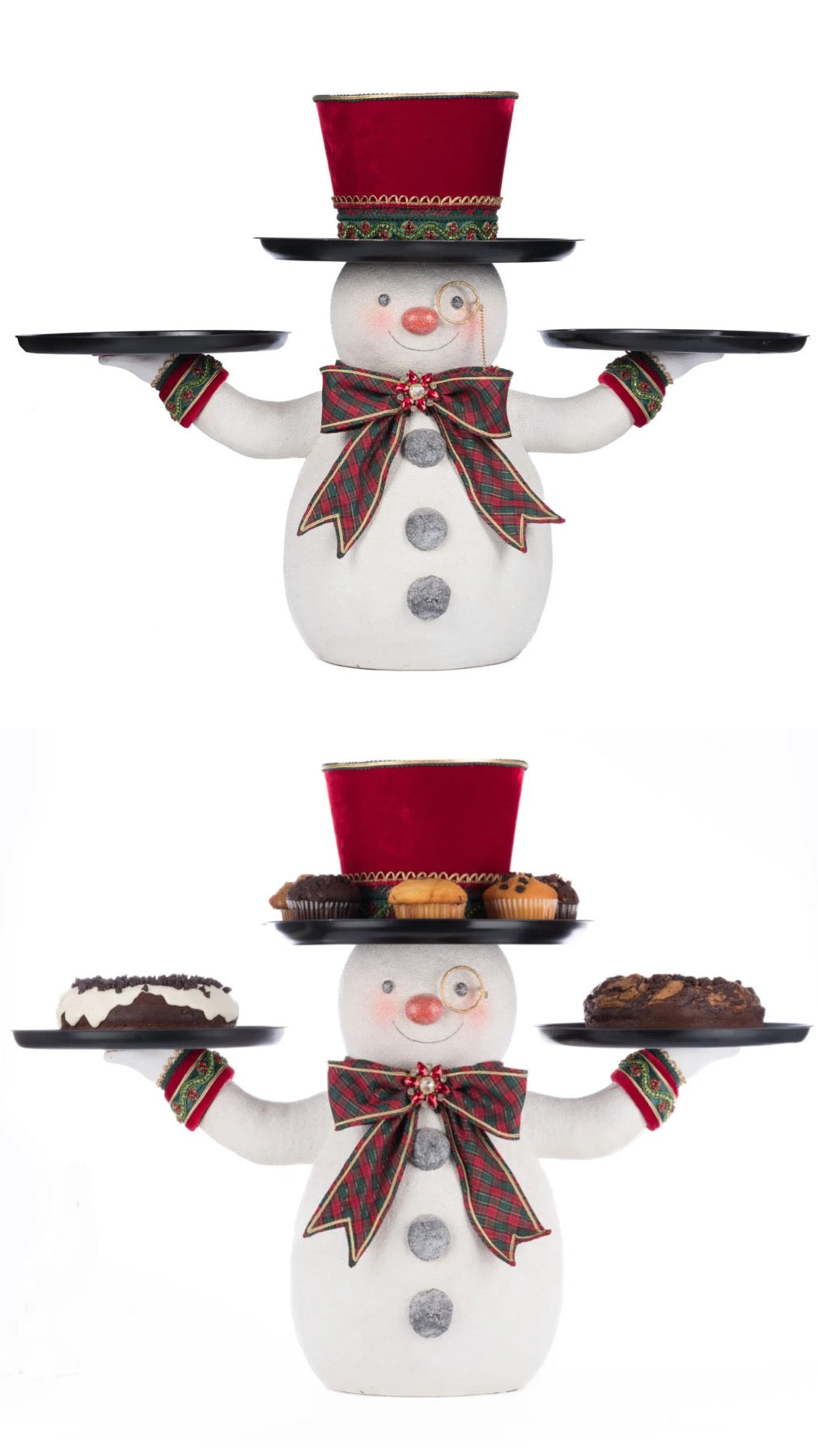 Katherine's Collection Holiday Magic Snowman Serving Piece Katherine's Collection Snowman