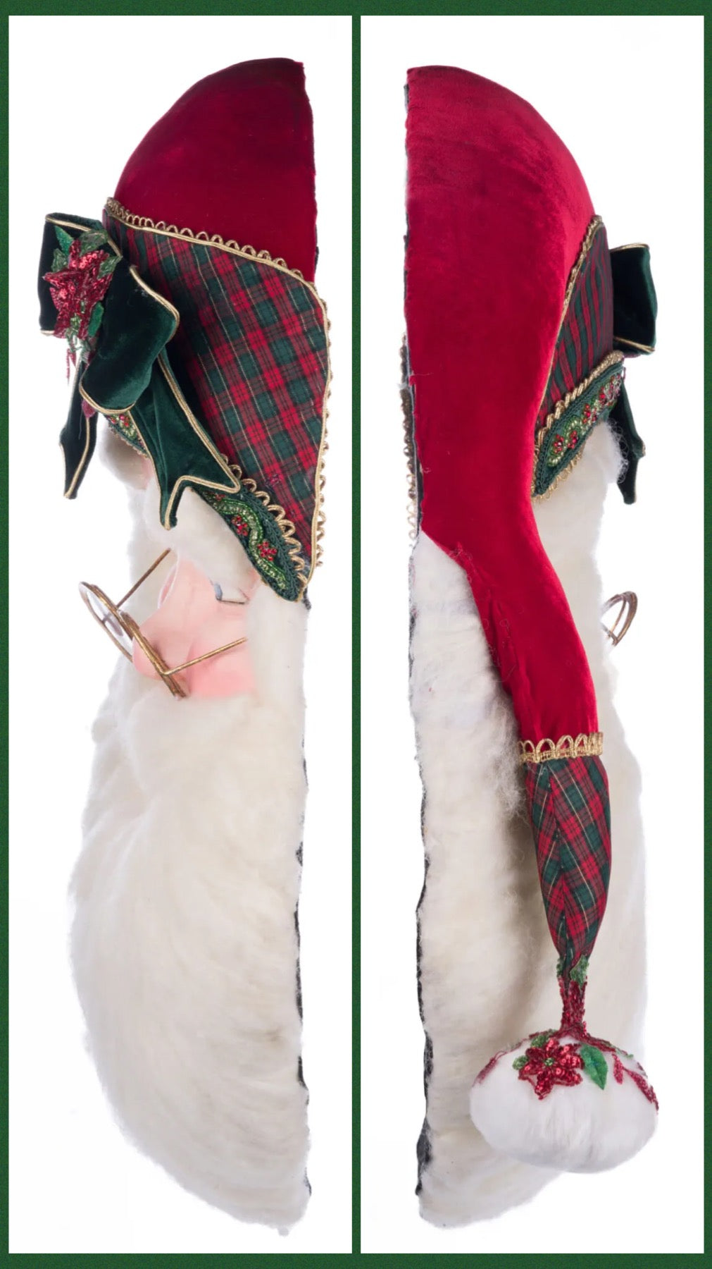 Katherine's Collection Holiday Magic Santa Head Wall Piece Katherine's Collection Santa Wall Hanging