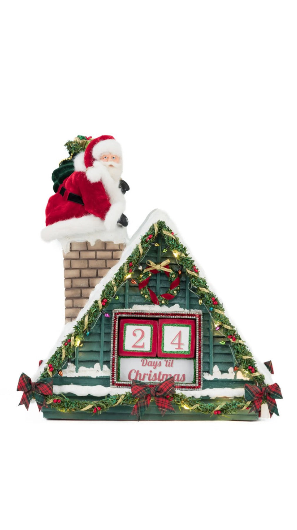 Katherine's Collection Holiday Magic Santa In Chimney Christmas Countdown Katherine's Collection Christmas