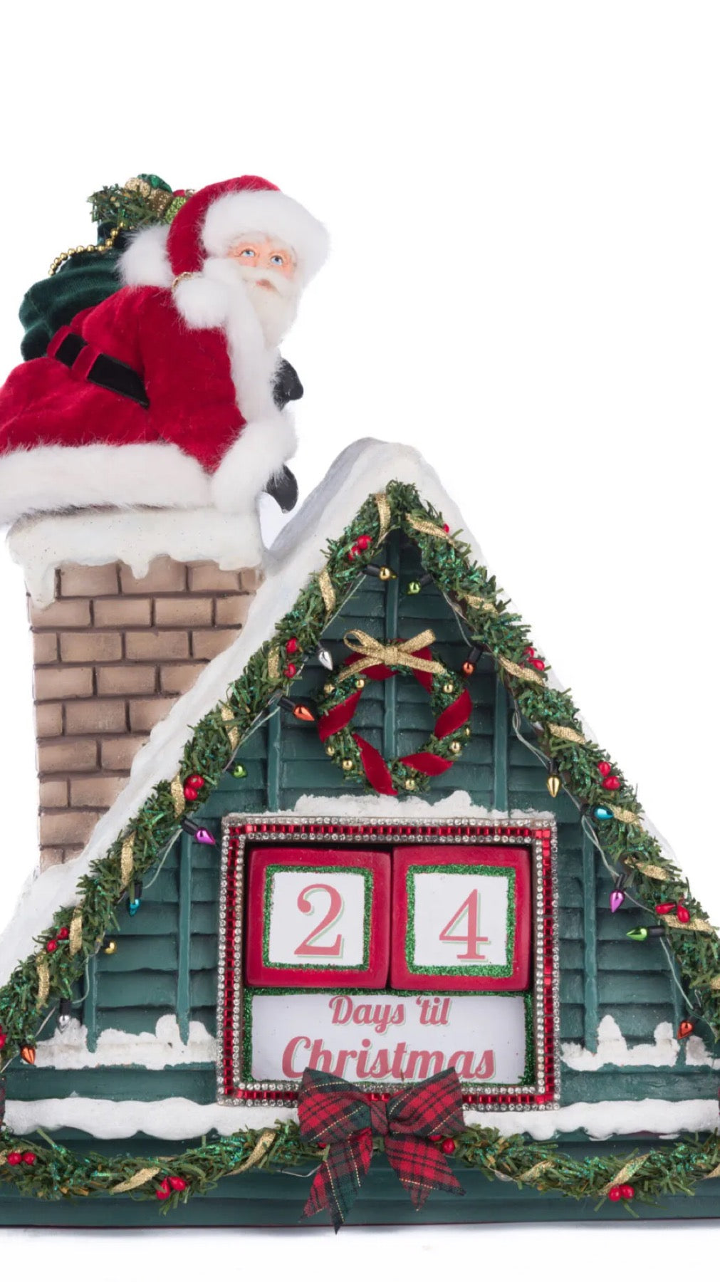 Katherine's Collection Holiday Magic Santa In Chimney Christmas Countdown Katherine's Collection Christmas