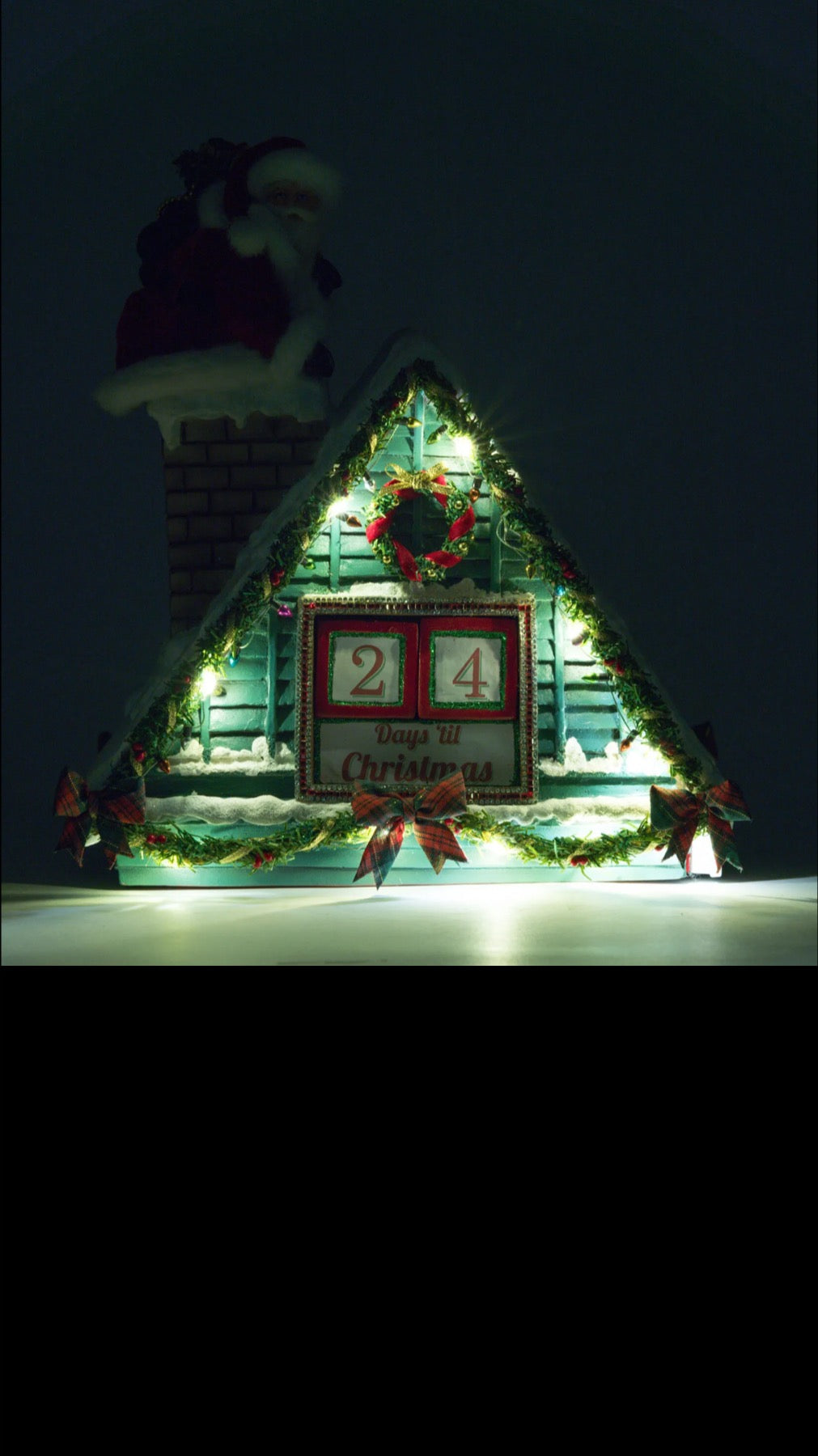 Katherine's Collection Holiday Magic Santa In Chimney Christmas Countdown Katherine's Collection Christmas