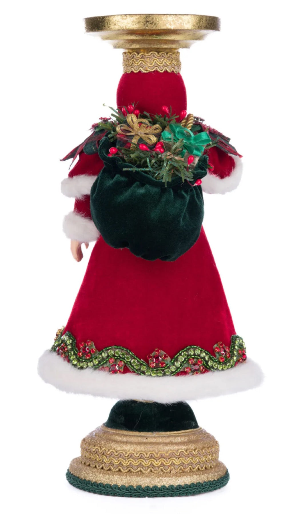 Katherine's Collection Holiday Magic Santa Candlestick Katherine's Collection Christmas Candlestick