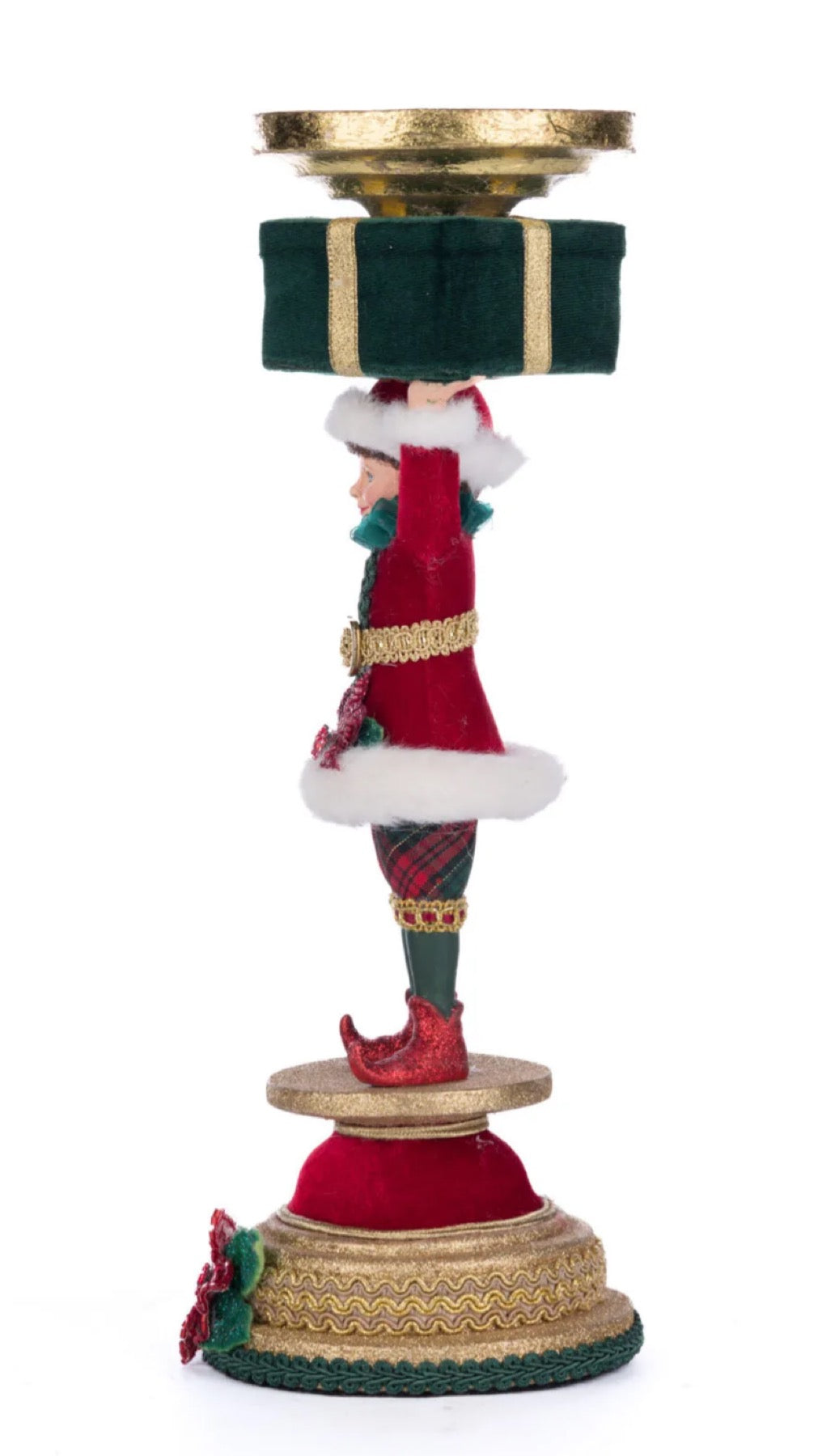 Katherine's Collection Holiday Magic Elf Candlestick Katherine's Collection Christmas Candlestick