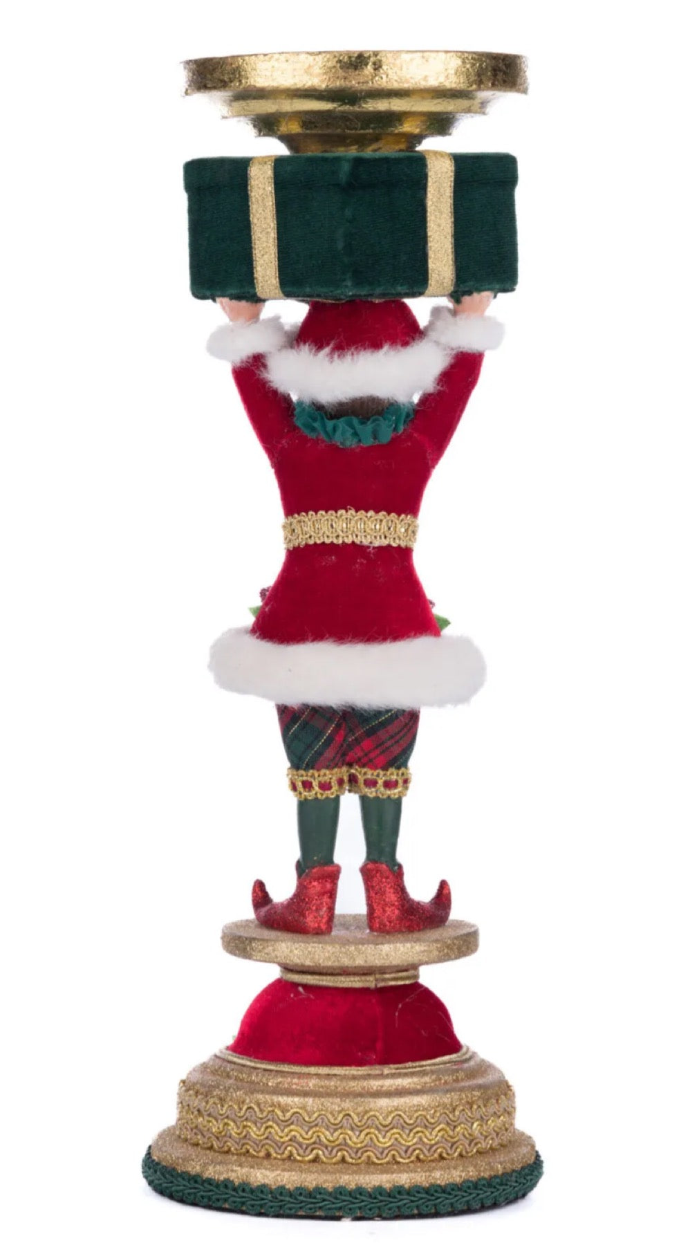 Katherine's Collection Holiday Magic Elf Candlestick Katherine's Collection Christmas Candlestick