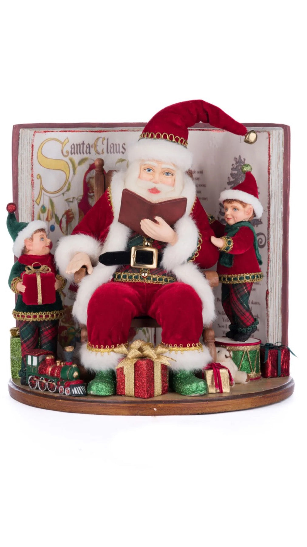 Katherine's Collection Holiday Magic Of Christmas Tabletop Book Katherine's Collection Santa Tabletop Book