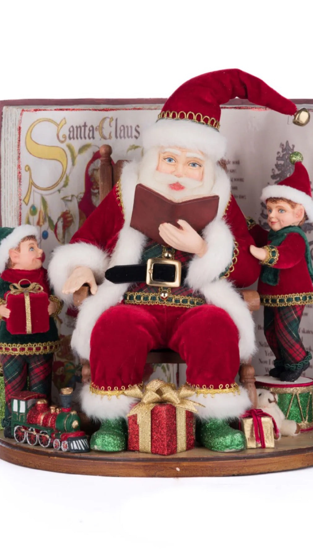 Katherine's Collection Holiday Magic Of Christmas Tabletop Book Katherine's Collection Santa Tabletop Book