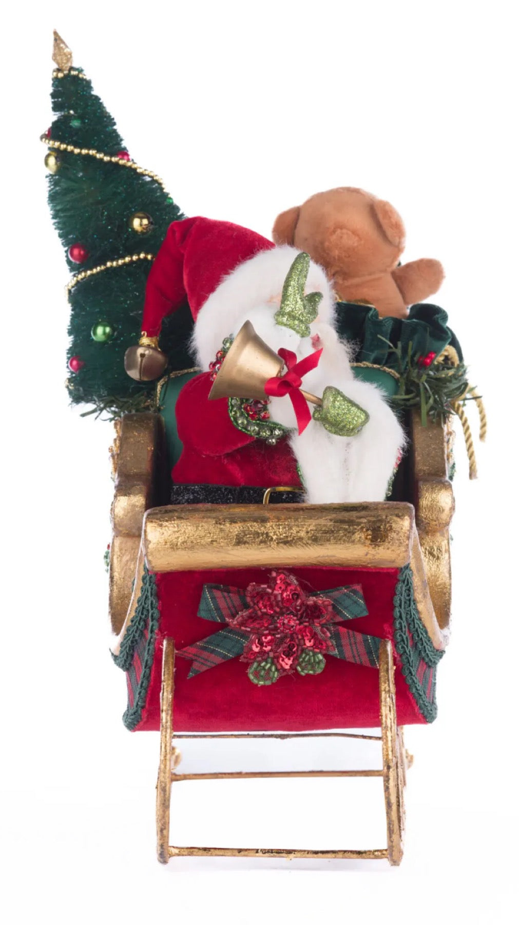 Katherine's Collection Holiday Magic Tabletop Sleigh Katherine's Collection Christmas Santa and Sleigh