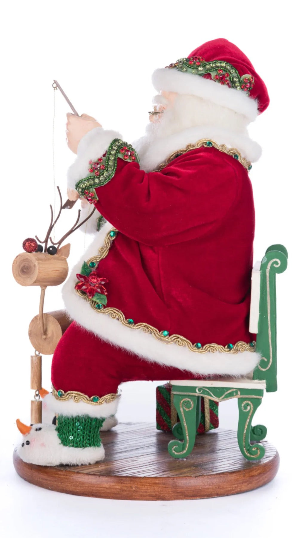 Katherine's Collection Holiday Magic Santa With Marionette Katherine's Collection Santa Tabletop Decoration