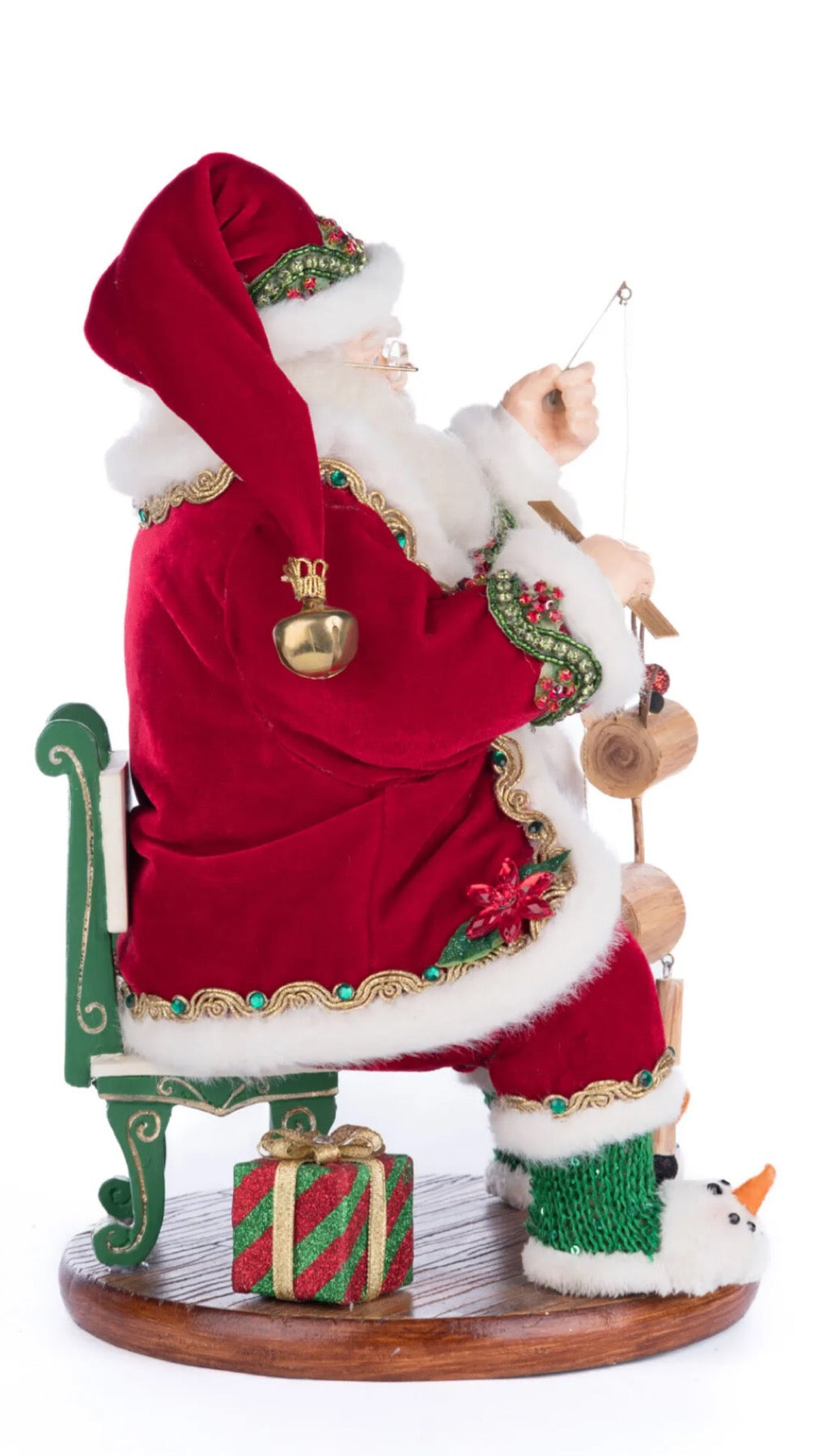 Katherine's Collection Holiday Magic Santa With Marionette Katherine's Collection Santa Tabletop Decoration