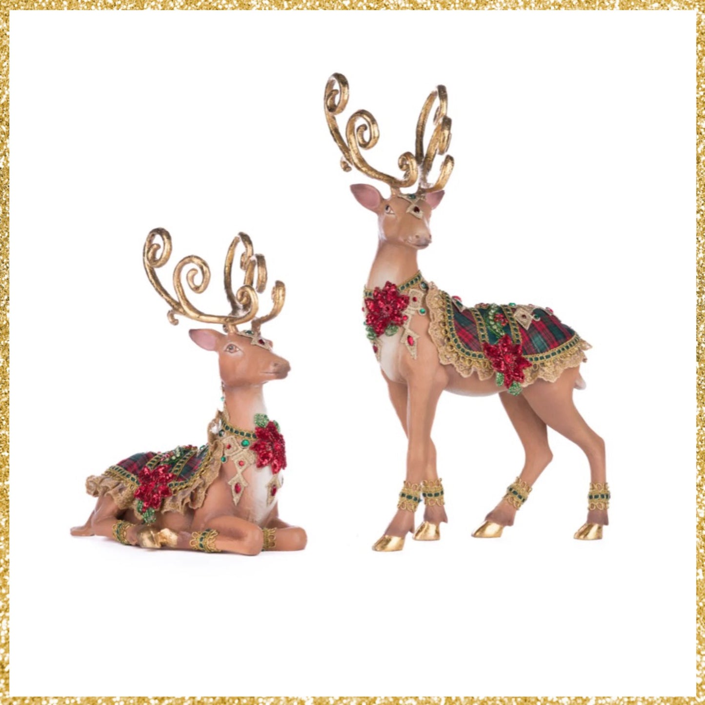 Katherine's Collection Holiday Magic Reindeer Assortment of 2 Katherine's Collection Reindeer Set of 2
