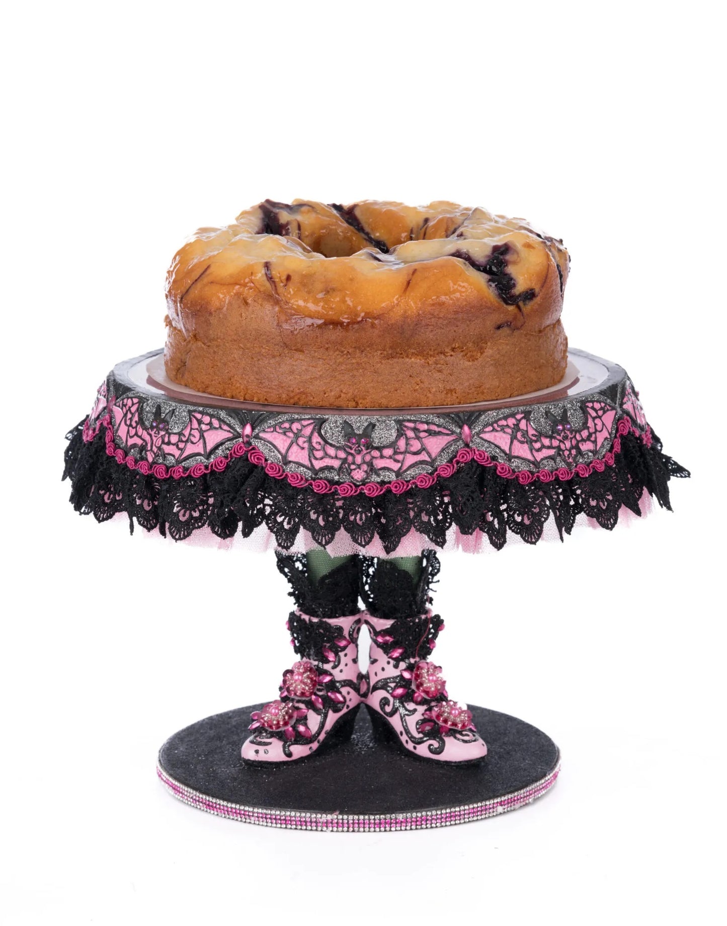 Katherine's Collection Witch Boots Cake Plate Katherine's Collection Halloween Cake Plate