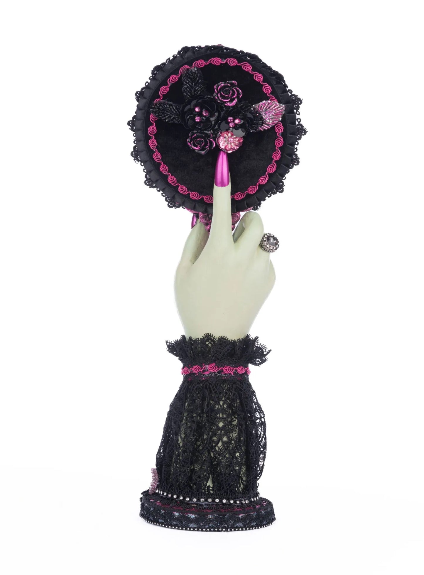 Katherine's Collection Pink Panic Hand Held Mirror with Hand Katherine's Collection Halloween Mirror with Hand