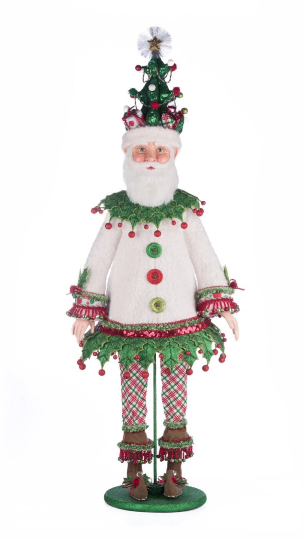 Katherine's Collection Village Of Holly Woods Papa Winterberry Santa Doll Katherine's Collection Santa