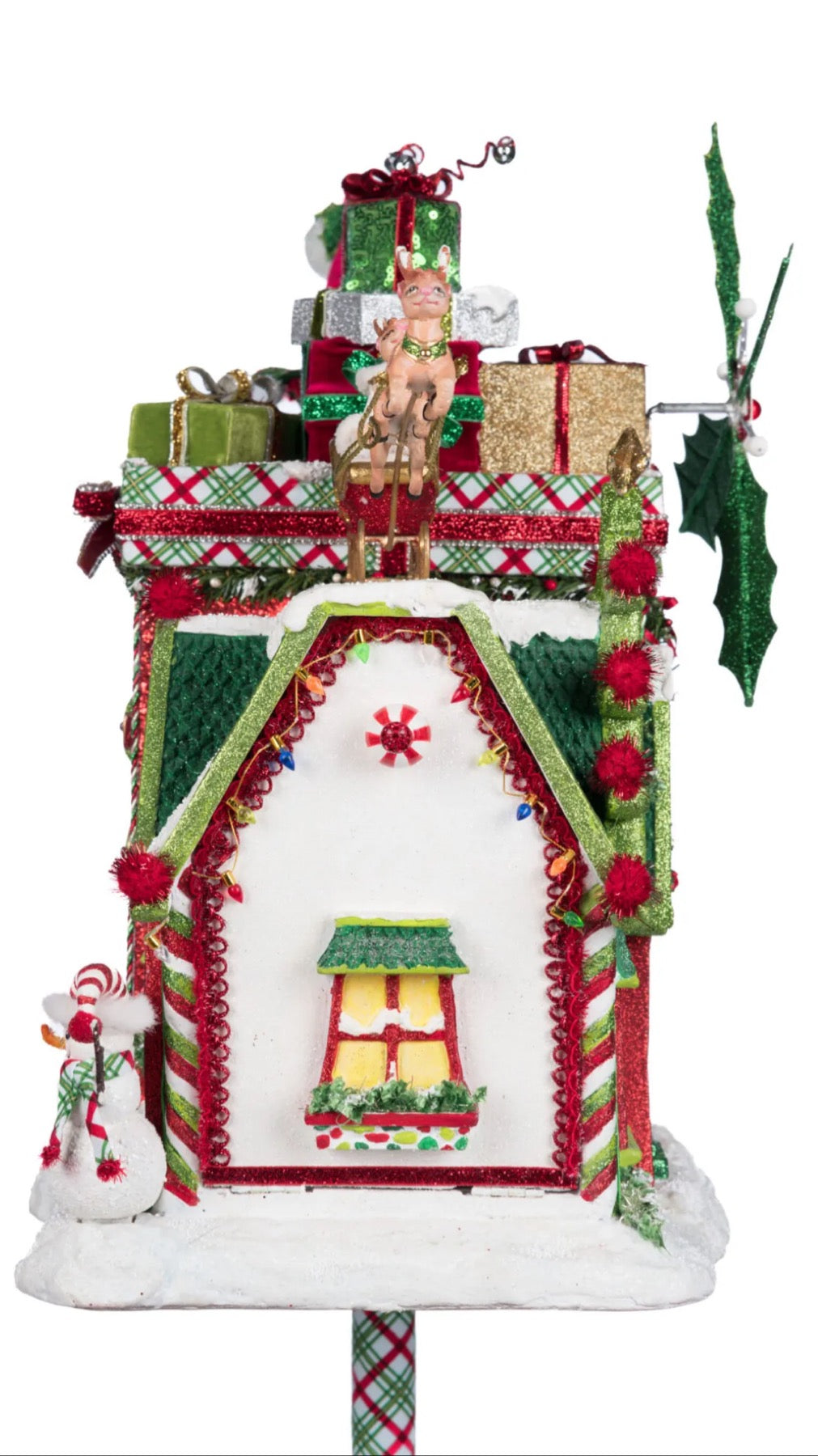 Katherine's Collection Village Of Holly Woods Whimsical Village Mailbox Katherine's Collection Christmas Mailbox