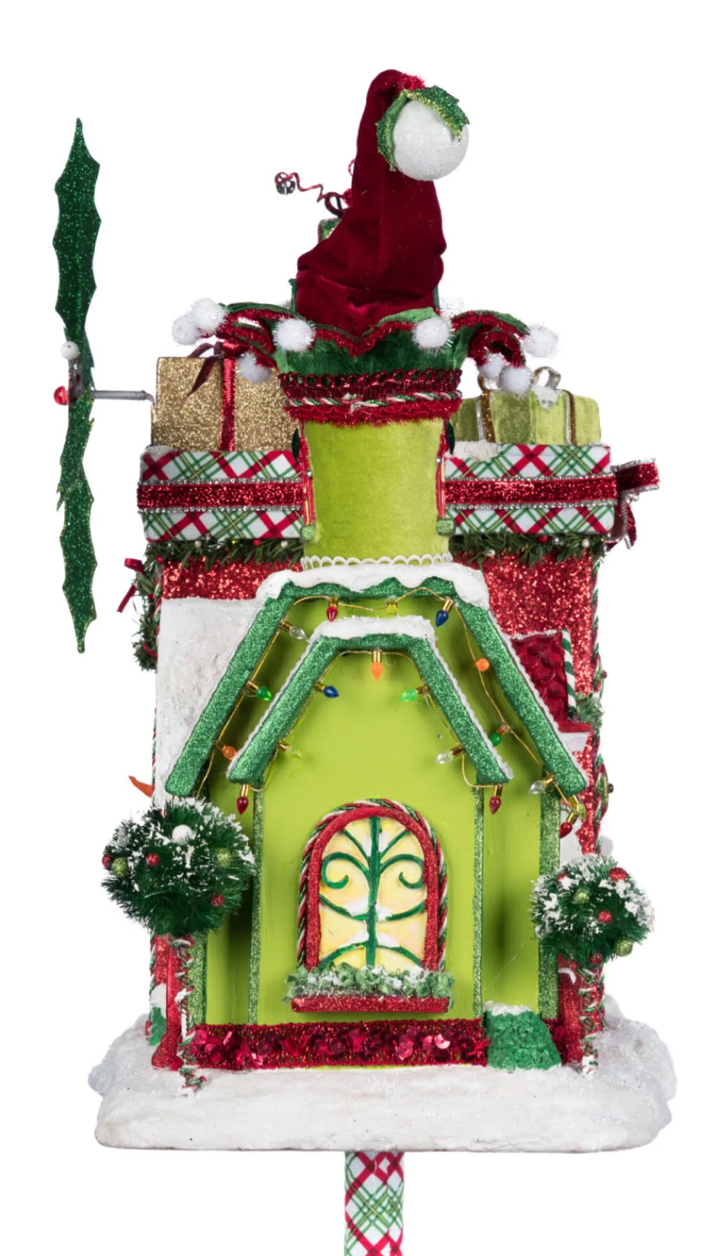 Katherine's Collection Village Of Holly Woods Whimsical Village Mailbox Katherine's Collection Christmas Mailbox