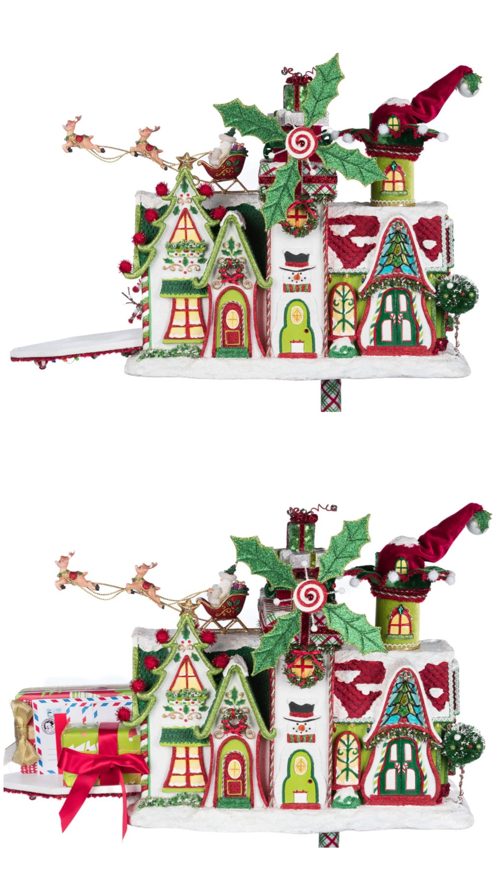 Katherine's Collection Village Of Holly Woods Whimsical Village Mailbox Katherine's Collection Christmas Mailbox