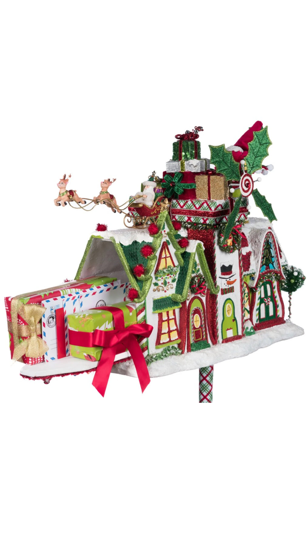 Katherine's Collection Village Of Holly Woods Whimsical Village Mailbox Katherine's Collection Christmas Mailbox
