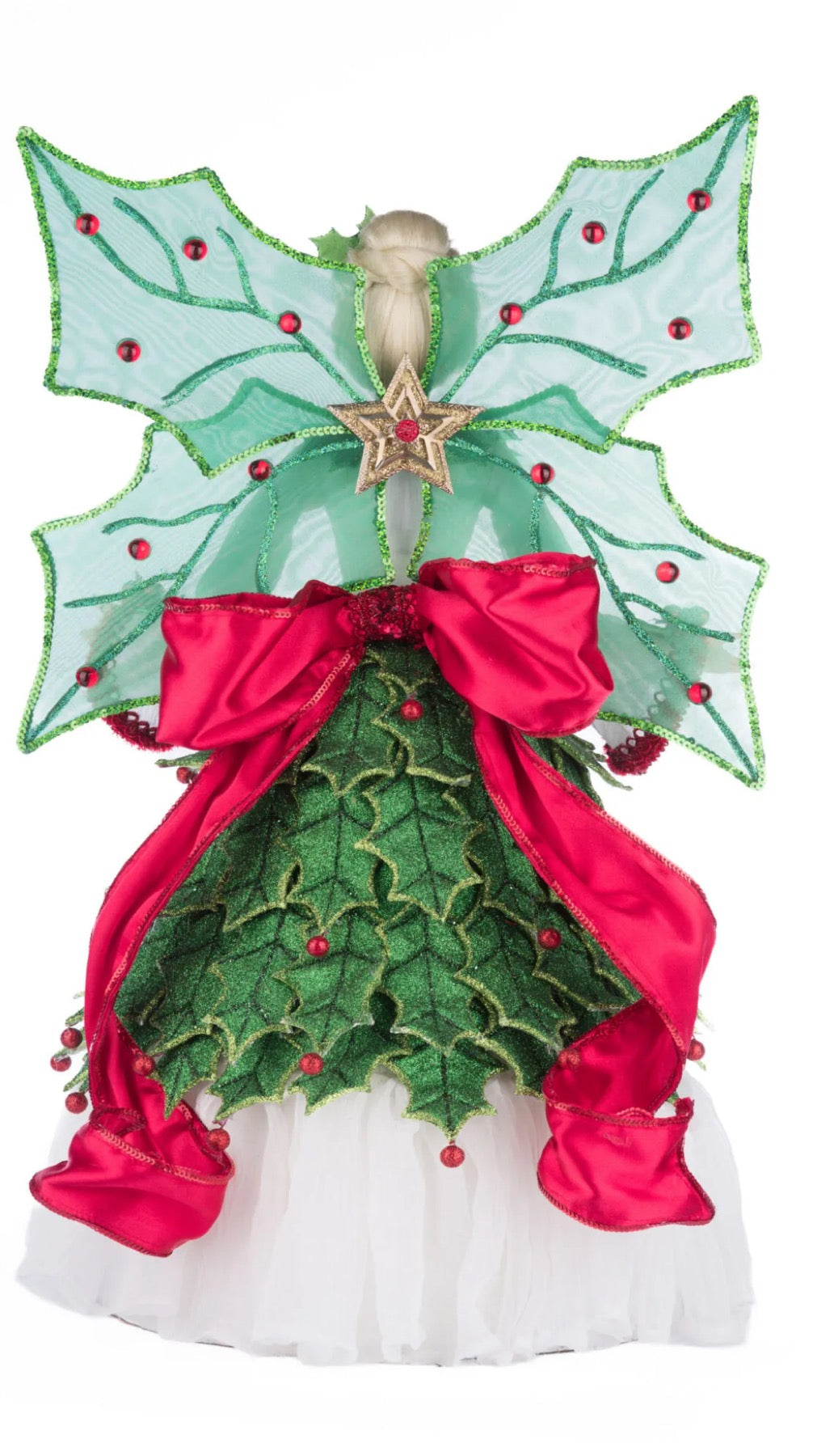 Katherine's Collection Village Of Holly Woods Holly Berry Fairy Tree Topper Katherine's Collection Christmas Fairy