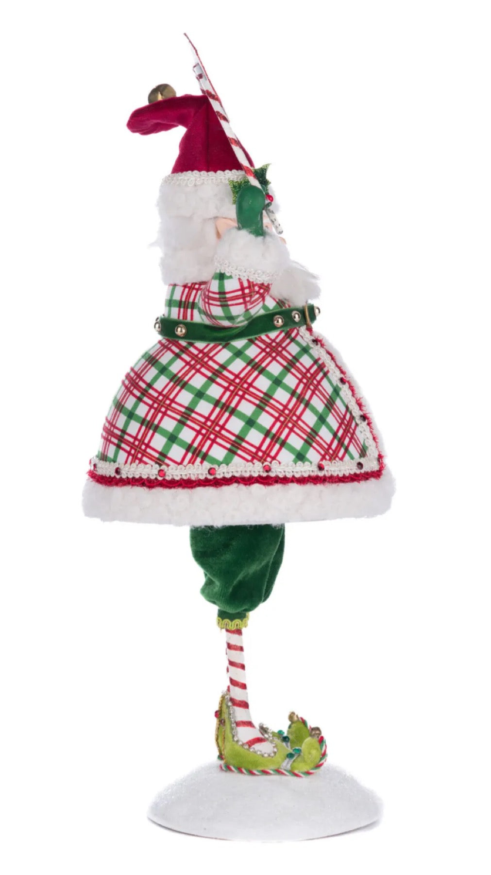 Katherine's Collection Village Of Holly Woods Silly Santa With Sign Katherine's Collection Santa Figure with Sign