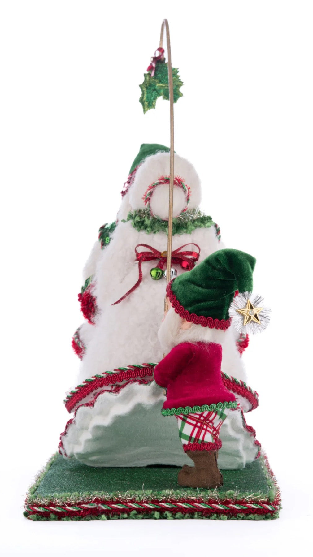 Katherine's Collection Village Of Holly Woods Mr. And Mrs. Claus Under The Mistletoe Katherine's Collection Christmas Mr. And Mrs. Claus